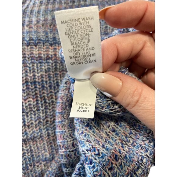 J. Jill Blue Jasper Dropped Shoulder Sweater Size L - Picture 5 of 13